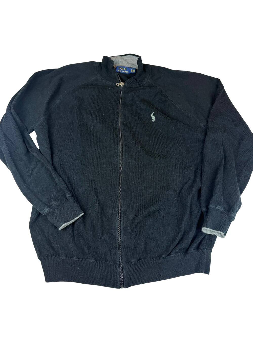 Polo Ralph Lauren Black Zip Up Jacket XL